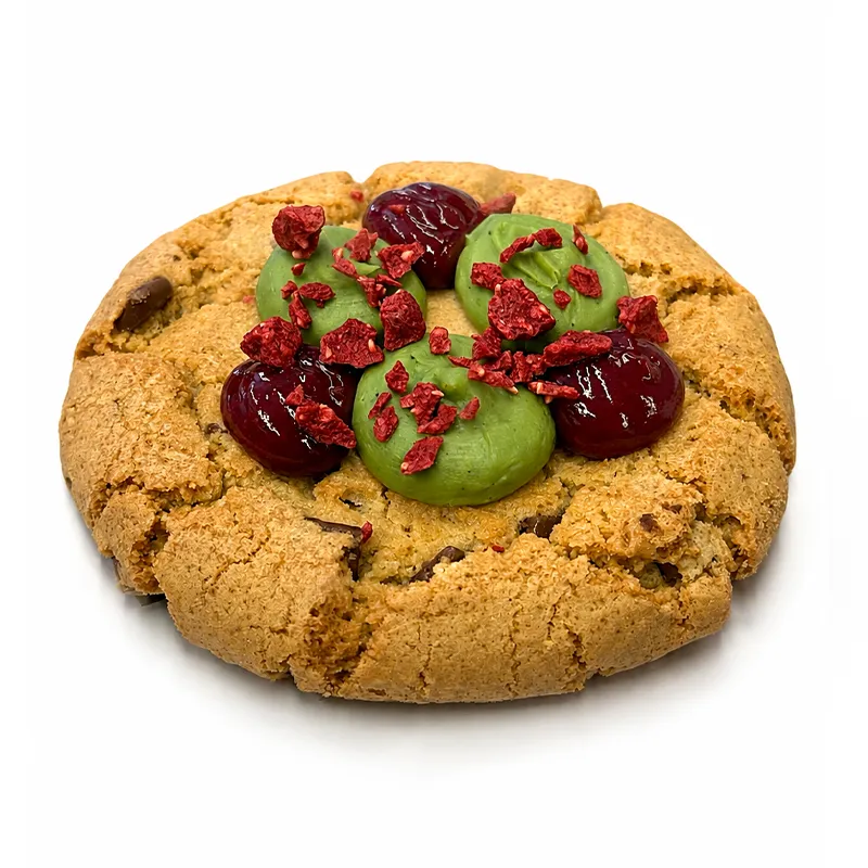 Cookie matcha / fruits rouges